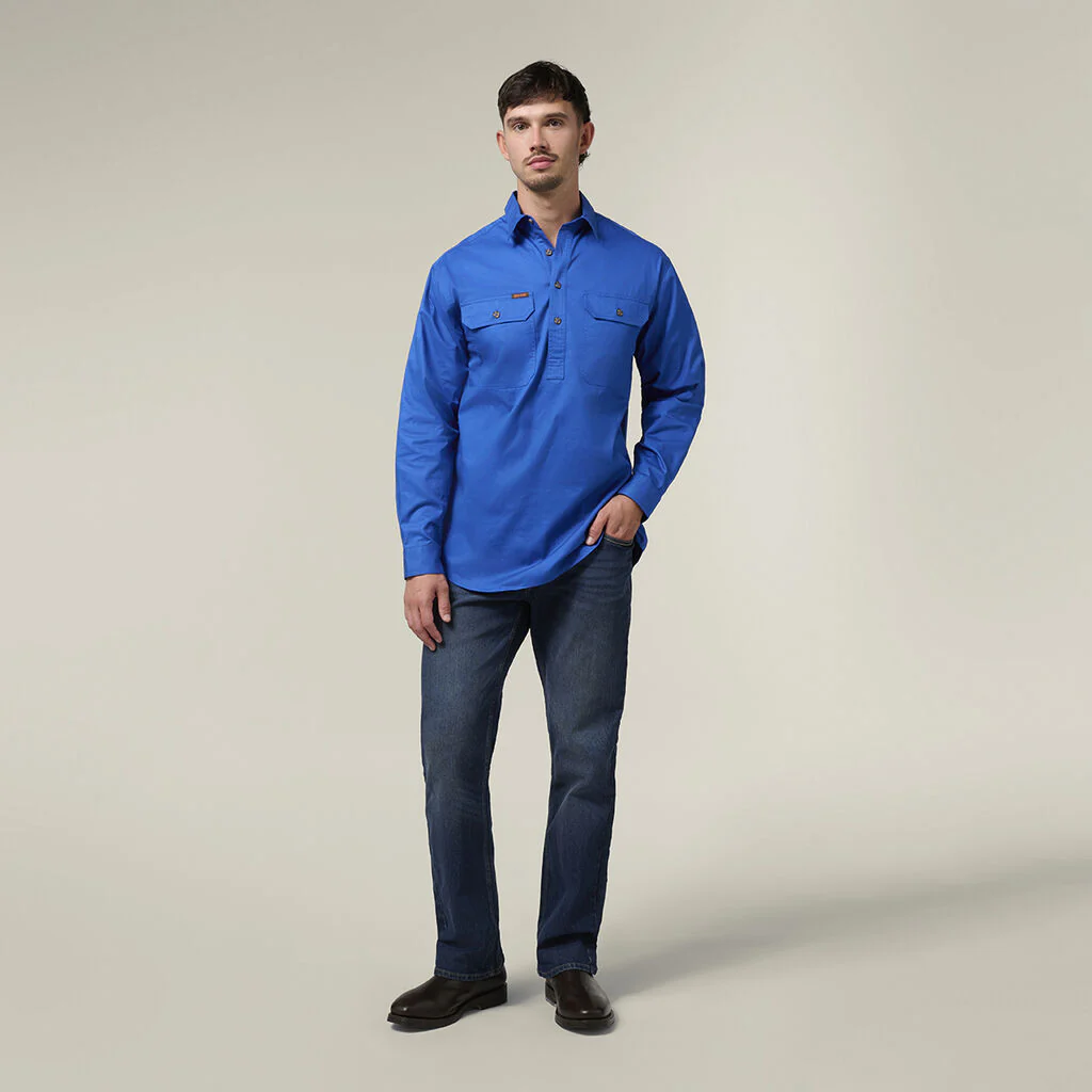 Hard Yakka Mustang Closed Front Work Shirt (Y04004) - Image 4