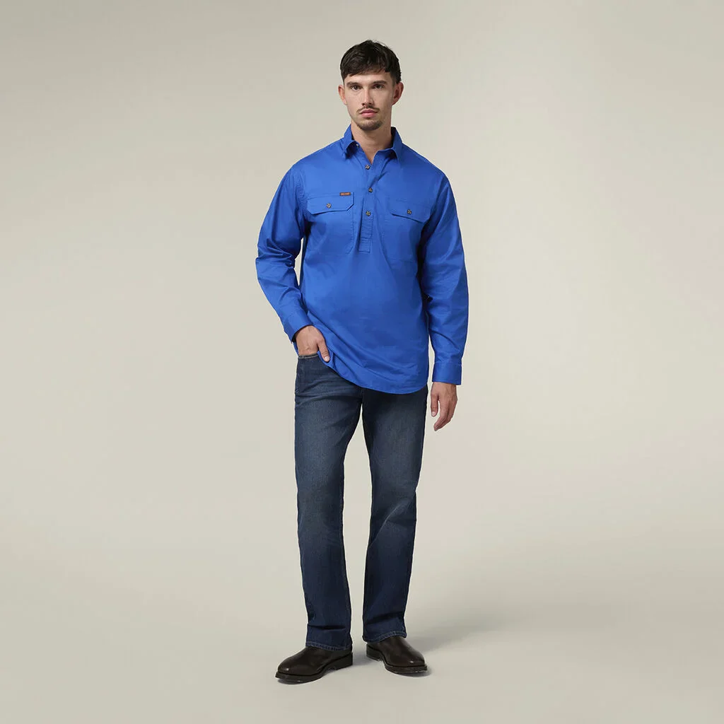 Hard Yakka Mustang Closed Front Work Shirt (Y04004) - Image 5