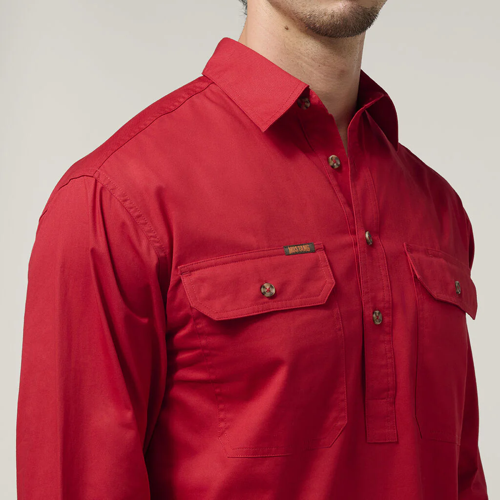 Hard Yakka Mustang Closed Front Work Shirt (Y04004) - Image 9