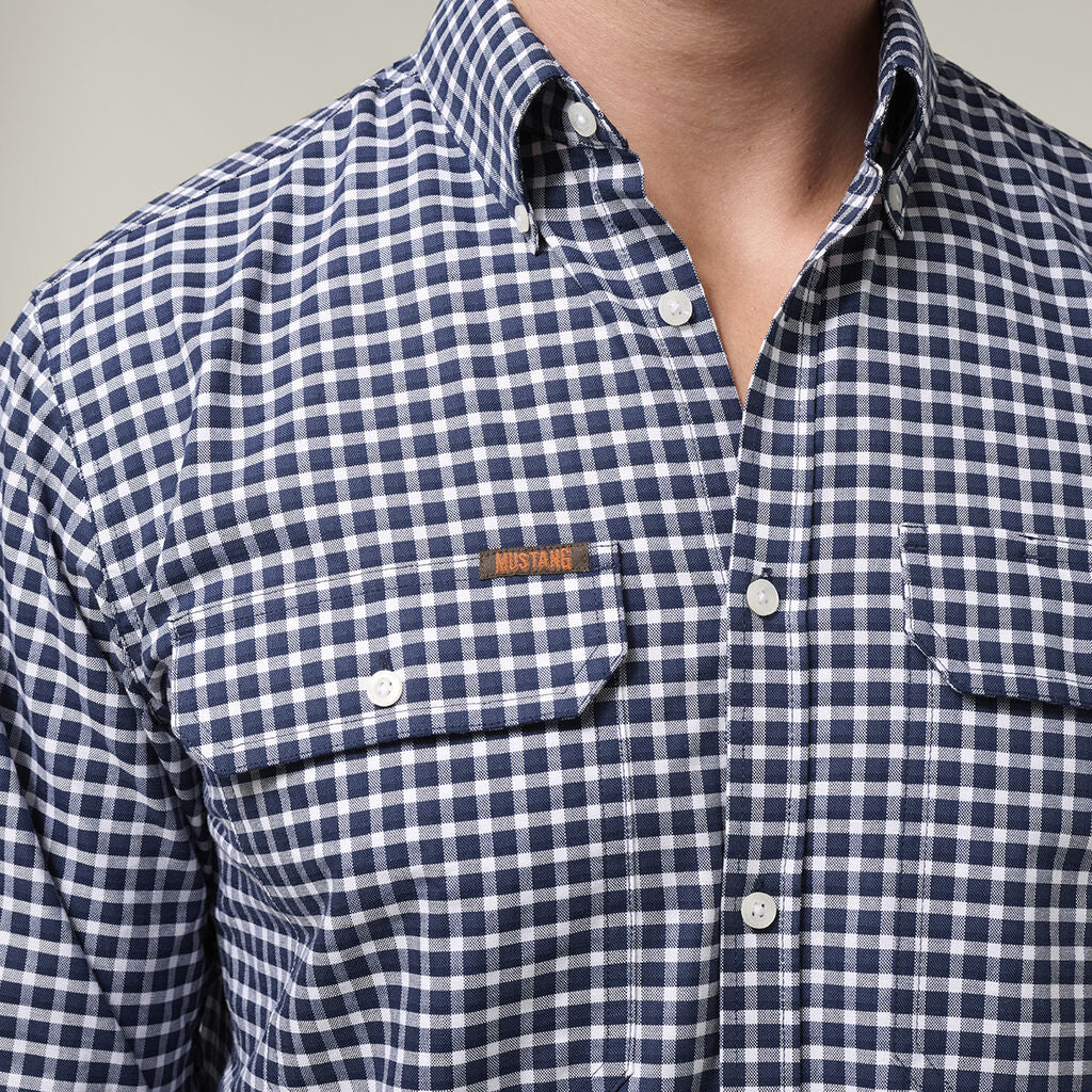 Hard Yakka Mustang Formal Check Shirt (Y04005) - Image 4
