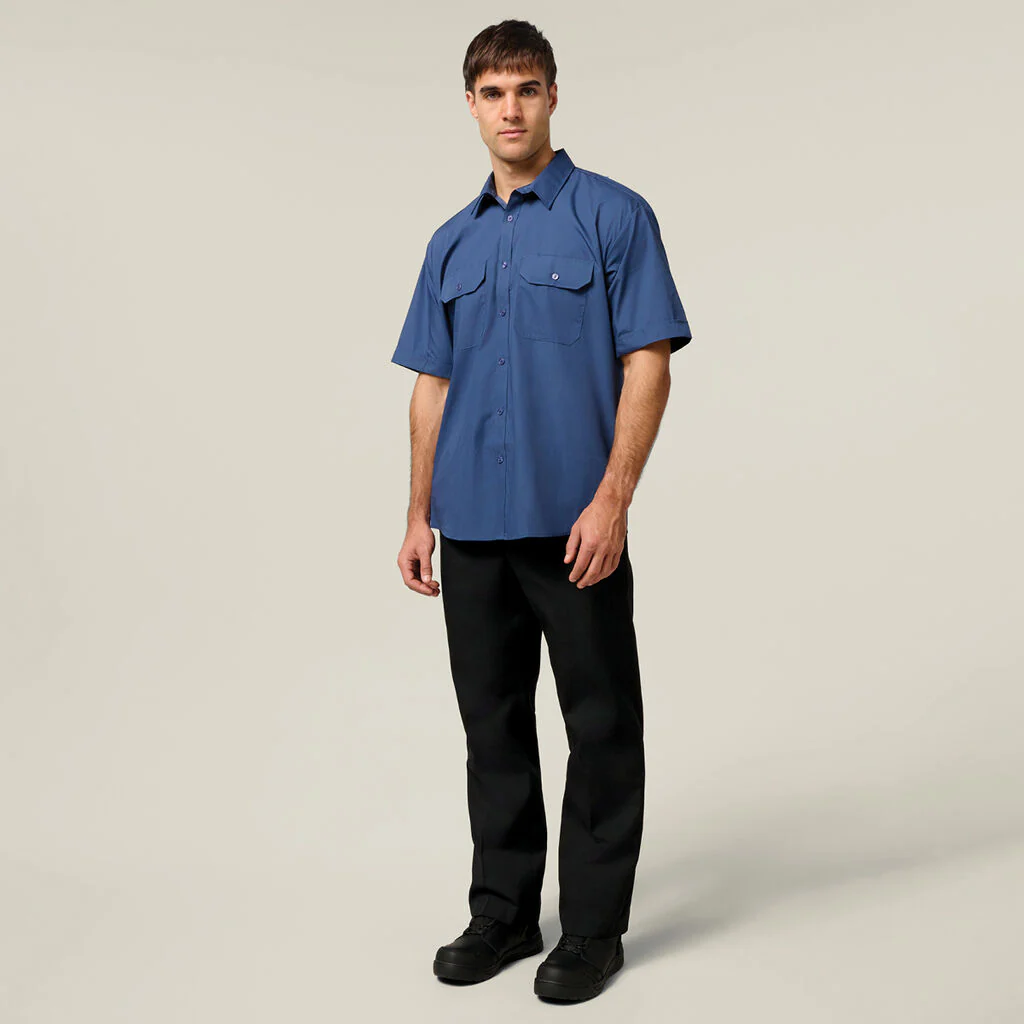 Hard Yakka Short Sleeve Permanent Press Shirt (Y07591) - Image 6