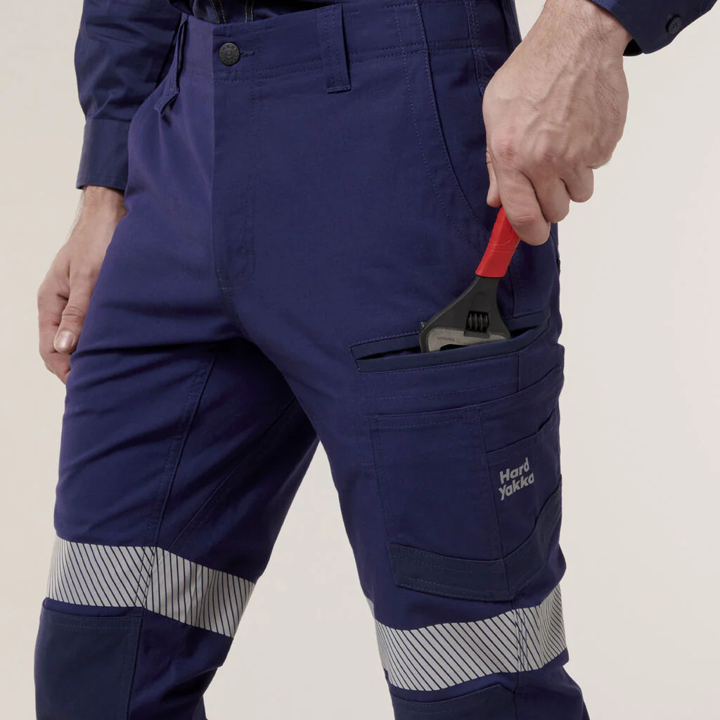 Hard Yakka Raptor Cuff Pant With Tape (Y02586) - Image 6