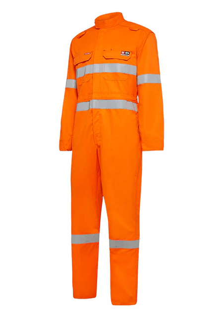 King Gee ShieldTec FR Light Weight Hi Vis Taped Coverall PPE2 (Y00080)