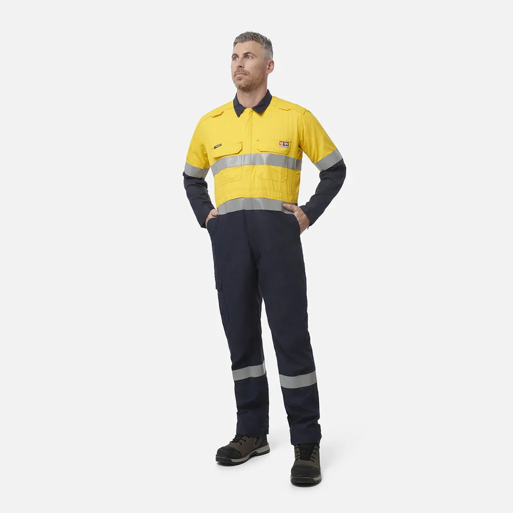 King Gee ShieldTec FR Hi Vis Two Tone Coverall With FR Tape PPE2 (Y00055) - Image 11