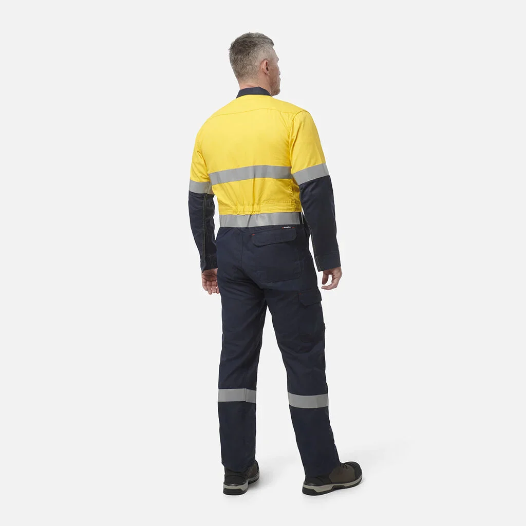King Gee ShieldTec FR Hi Vis Two Tone Coverall With FR Tape PPE2 (Y00055) - Image 14