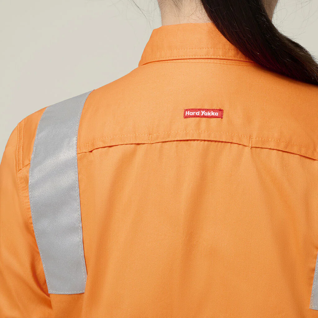 Hard Yakka Womenâ??s Foundations Biomotion Hi-vis Taped Long Sleeve Shirt (Y08421) - Image 5
