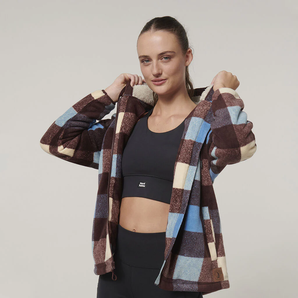 Hard Yakka Womens Check Zoodie (Y08522) - Image 12