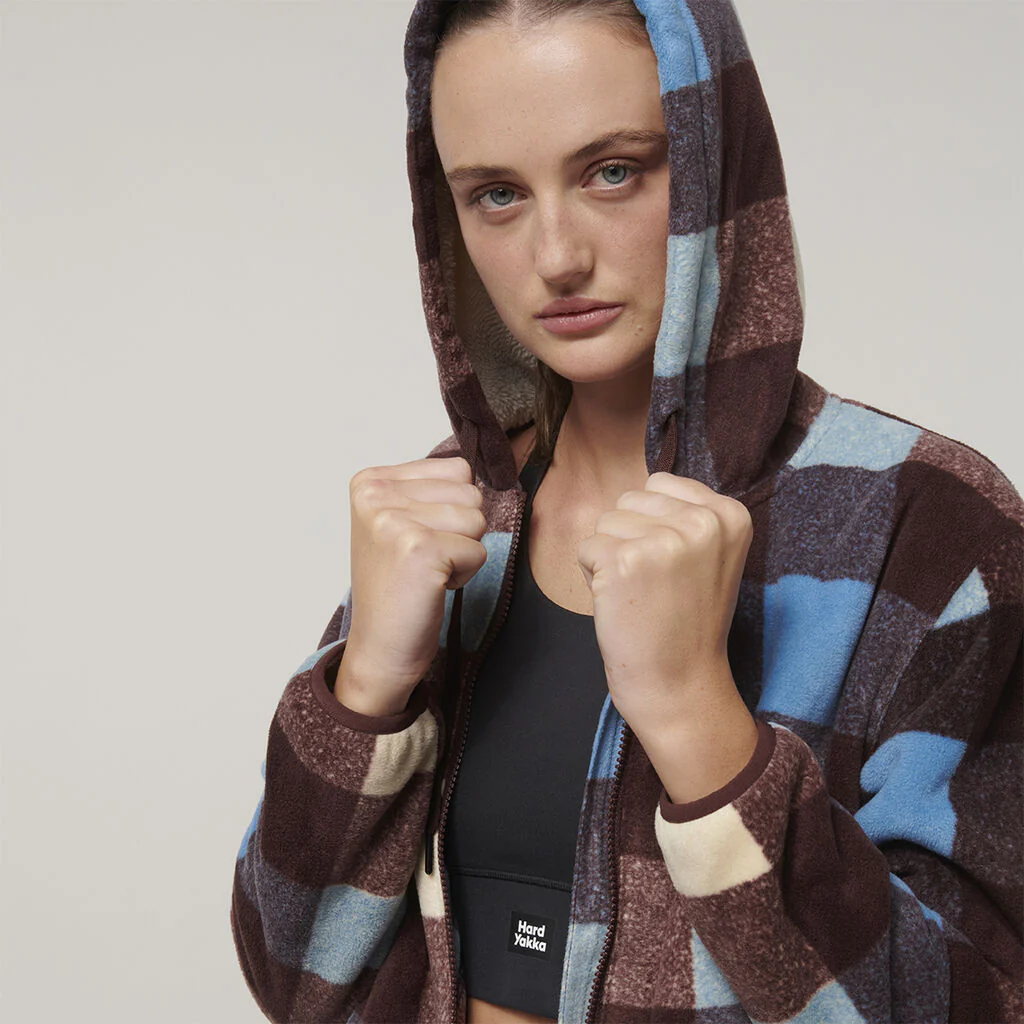 Hard Yakka Womens Check Zoodie (Y08522) - Image 14