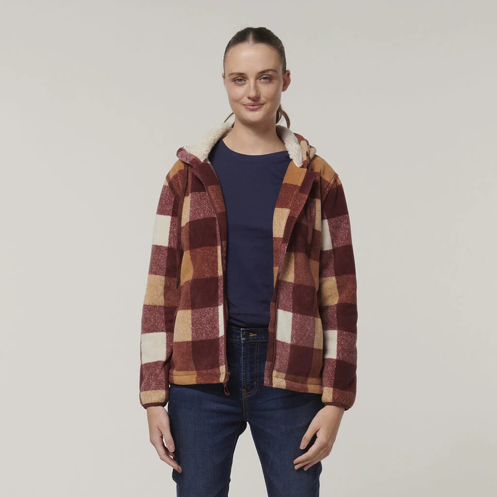 Hard Yakka Womens Check Zoodie (Y08522) - Image 16