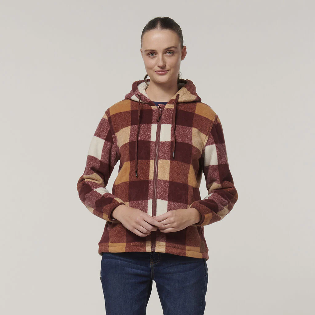 Hard Yakka Womens Check Zoodie (Y08522) - Image 17