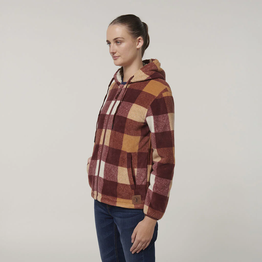 Hard Yakka Womens Check Zoodie (Y08522) - Image 19