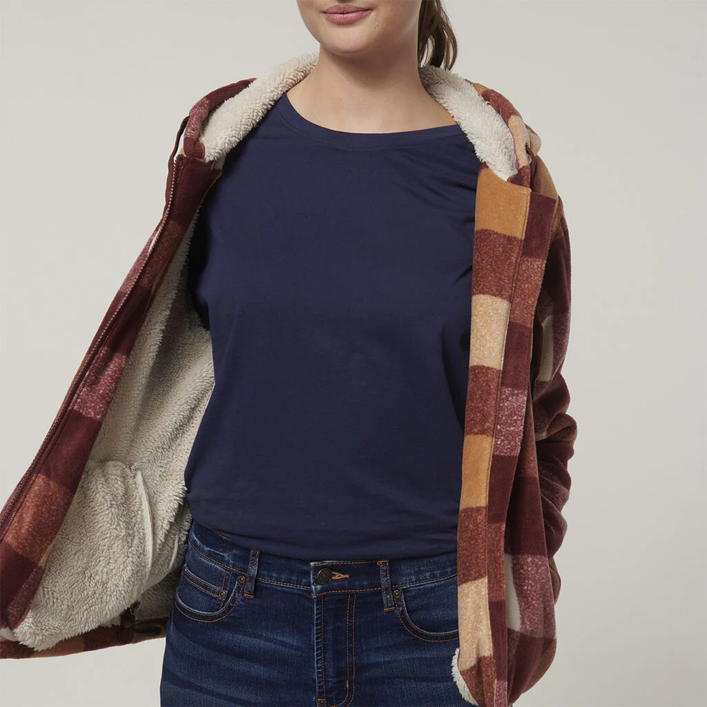 Hard Yakka Womens Check Zoodie (Y08522) - Image 24