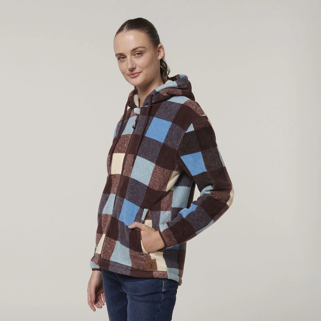 Hard Yakka Womens Check Zoodie (Y08522) - Image 6