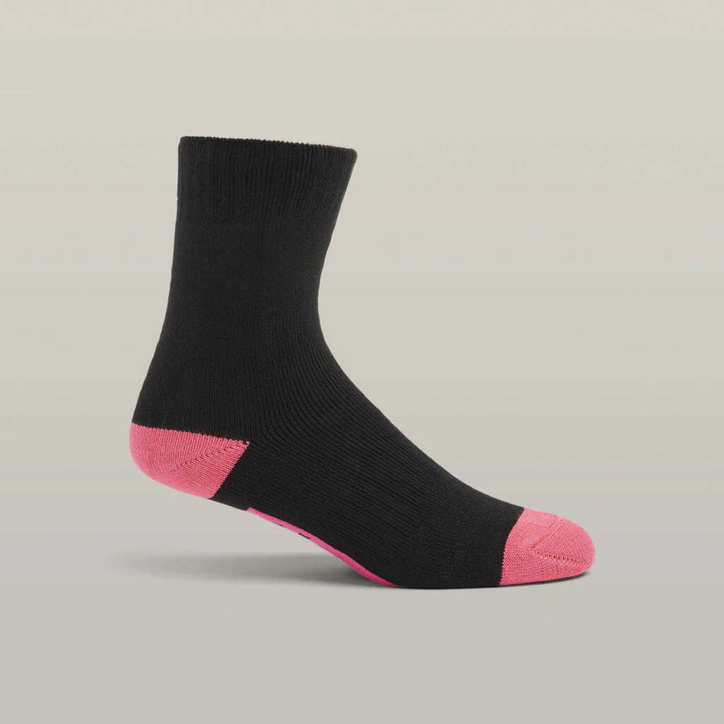 Hard Yakka Women's Core Bamboo Rich Padded Crew Sock - 3 Pack (Y20016) - Image 3