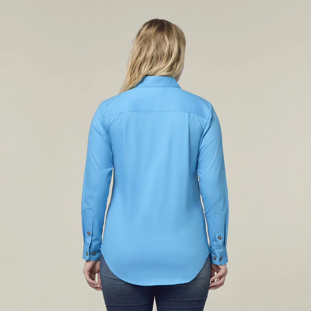 Hard Yakka Women'S Heritage Closed Front Drill Shirt (Y08399) - Image 10