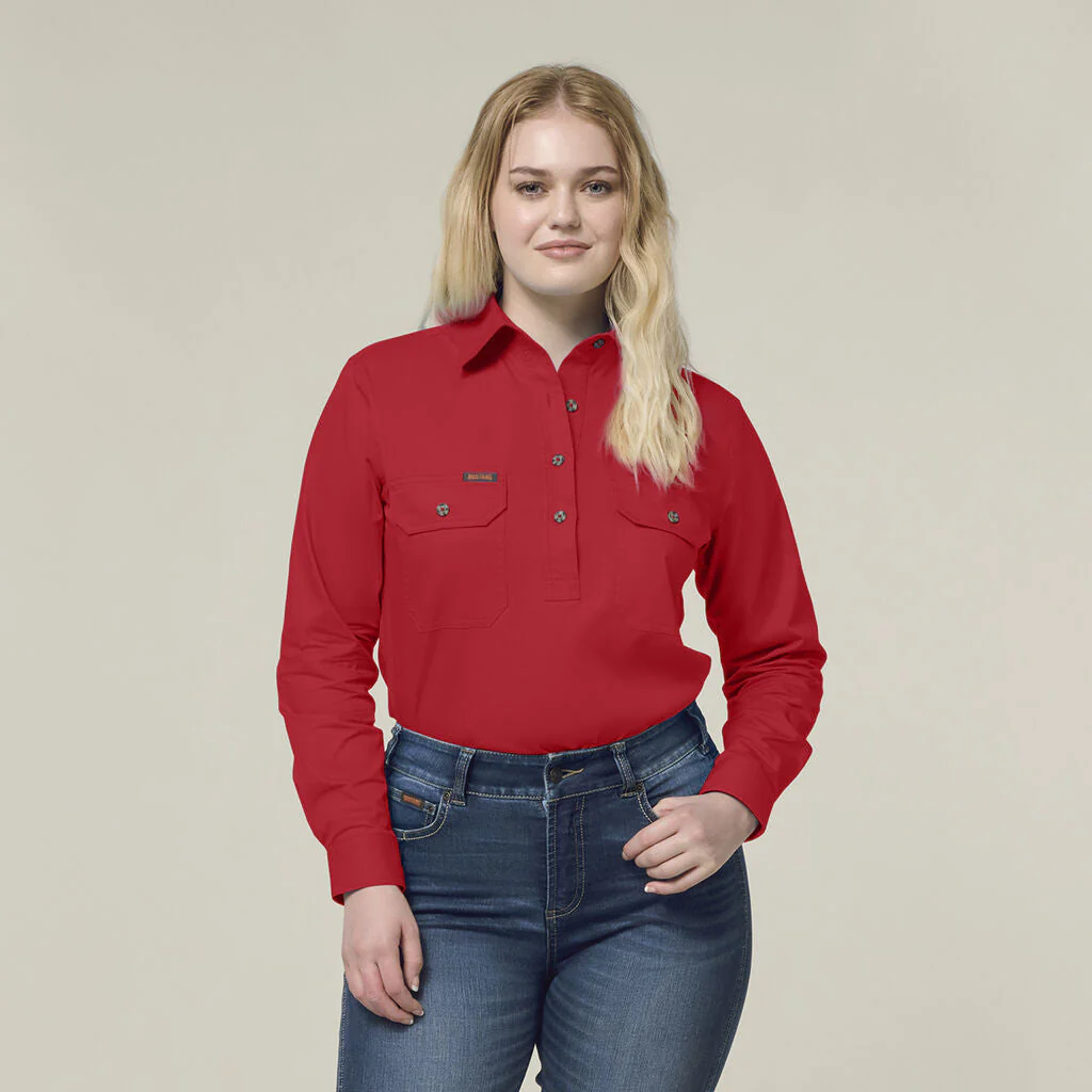 Hard Yakka Women'S Heritage Closed Front Drill Shirt (Y08399) - Image 23