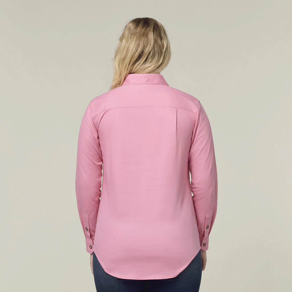 Hard Yakka Women'S Heritage Closed Front Drill Shirt (Y08399) - Image 3