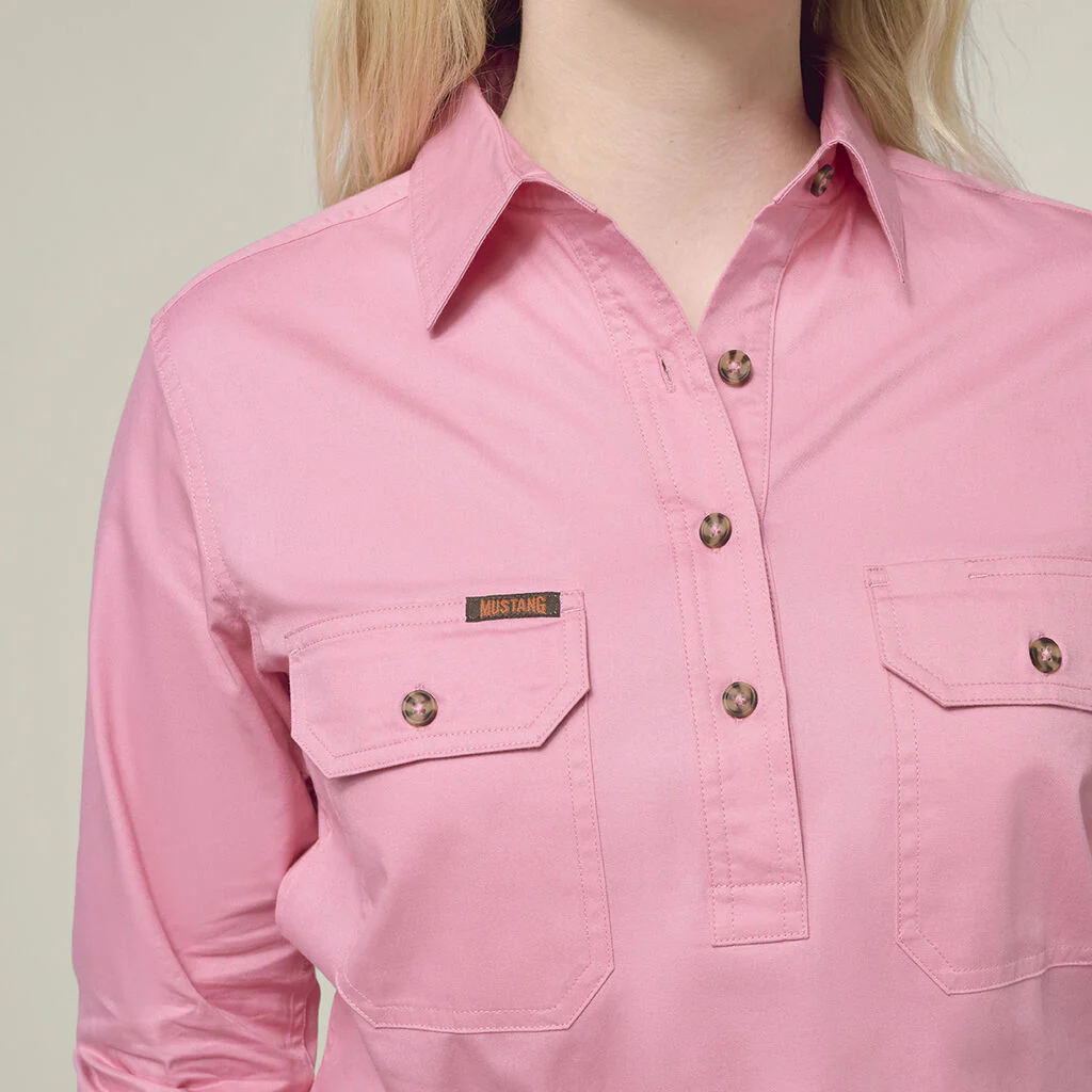 Hard Yakka Women'S Heritage Closed Front Drill Shirt (Y08399) - Image 4