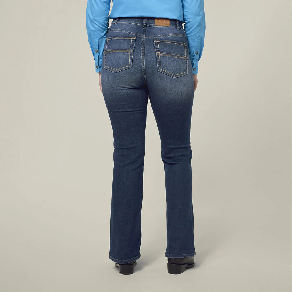 Hard Yakka Women's Mustang Bootcut Jeans (Y08107) - Image 3