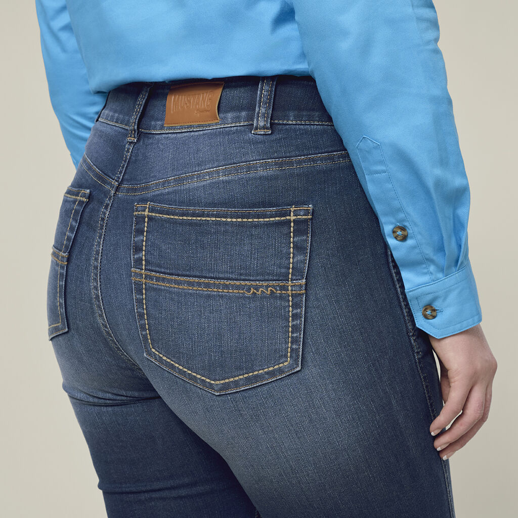 Hard Yakka Women's Mustang Bootcut Jeans (Y08107) - Image 4