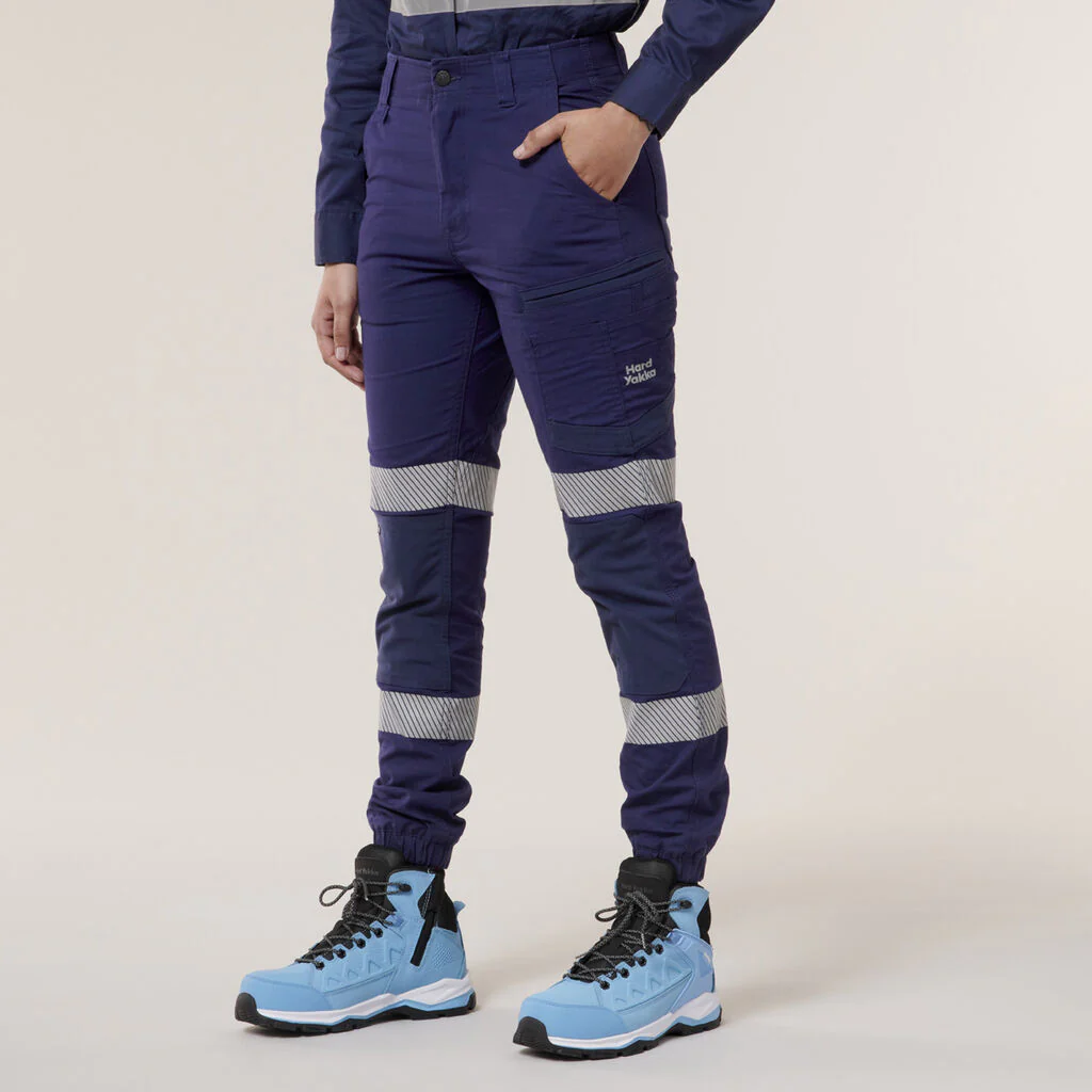 Hard Yakka Women’s Raptor Cuff Pant With Tape (Y08411) - Image 3