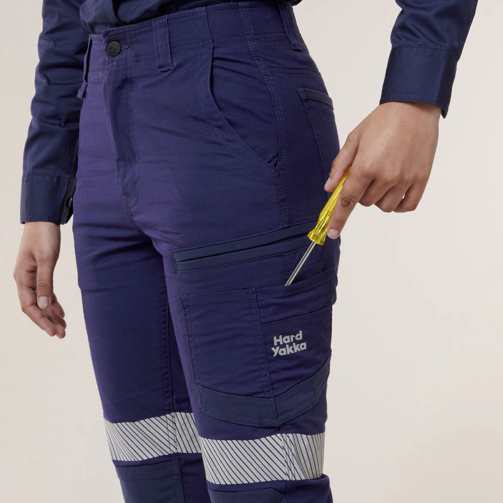 Hard Yakka Women’s Raptor Cuff Pant With Tape (Y08411) - Image 5