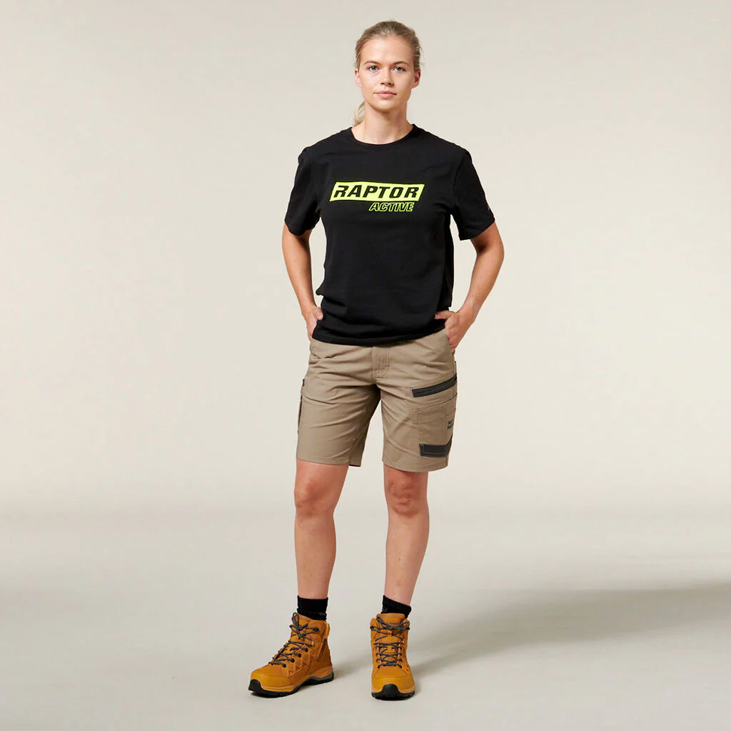 Hard Yakka Women's 3056 Raptor Mid Length Work Short (Y08228) - Image 7