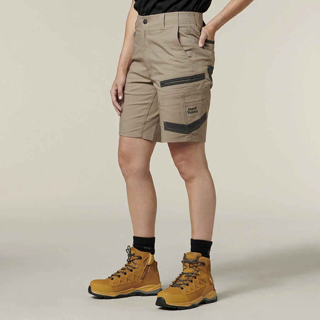 Hard Yakka Women's 3056 Raptor Mid Length Work Short (Y08228) - Image 9