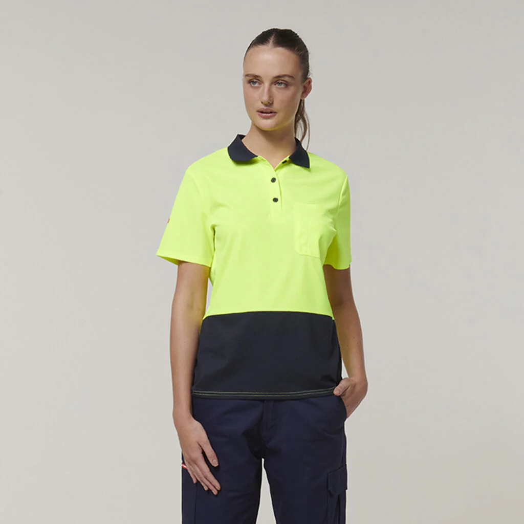 Hard Yakka Women's Short Sleeve Hi Vis Polo (Y08601) - Image 10