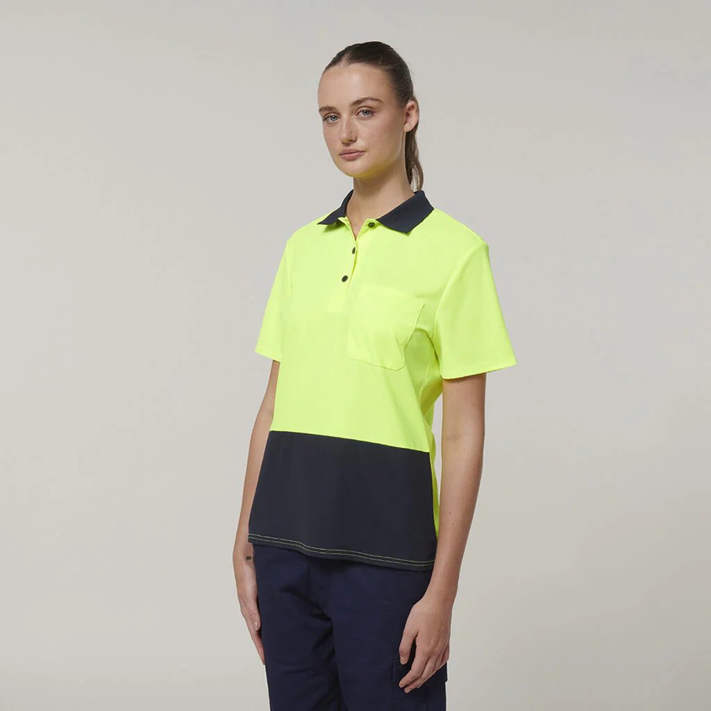 Hard Yakka Women's Short Sleeve Hi Vis Polo (Y08601) - Image 11