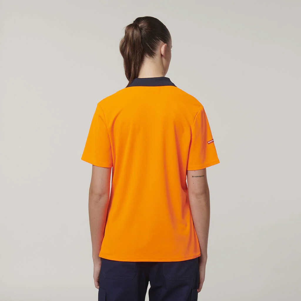 Hard Yakka Women's Short Sleeve Hi Vis Polo (Y08601) - Image 5
