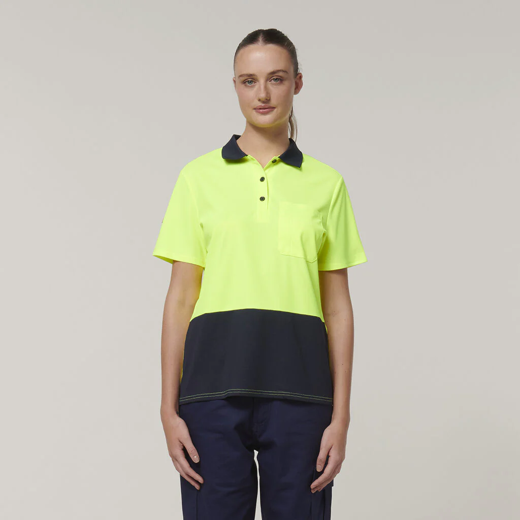 Hard Yakka Women's Short Sleeve Hi Vis Polo (Y08601) - Image 8