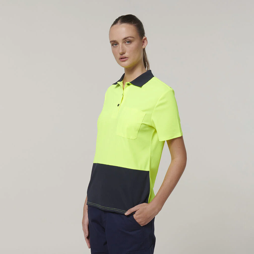 Hard Yakka Women's Short Sleeve Hi Vis Polo (Y08601) - Image 9
