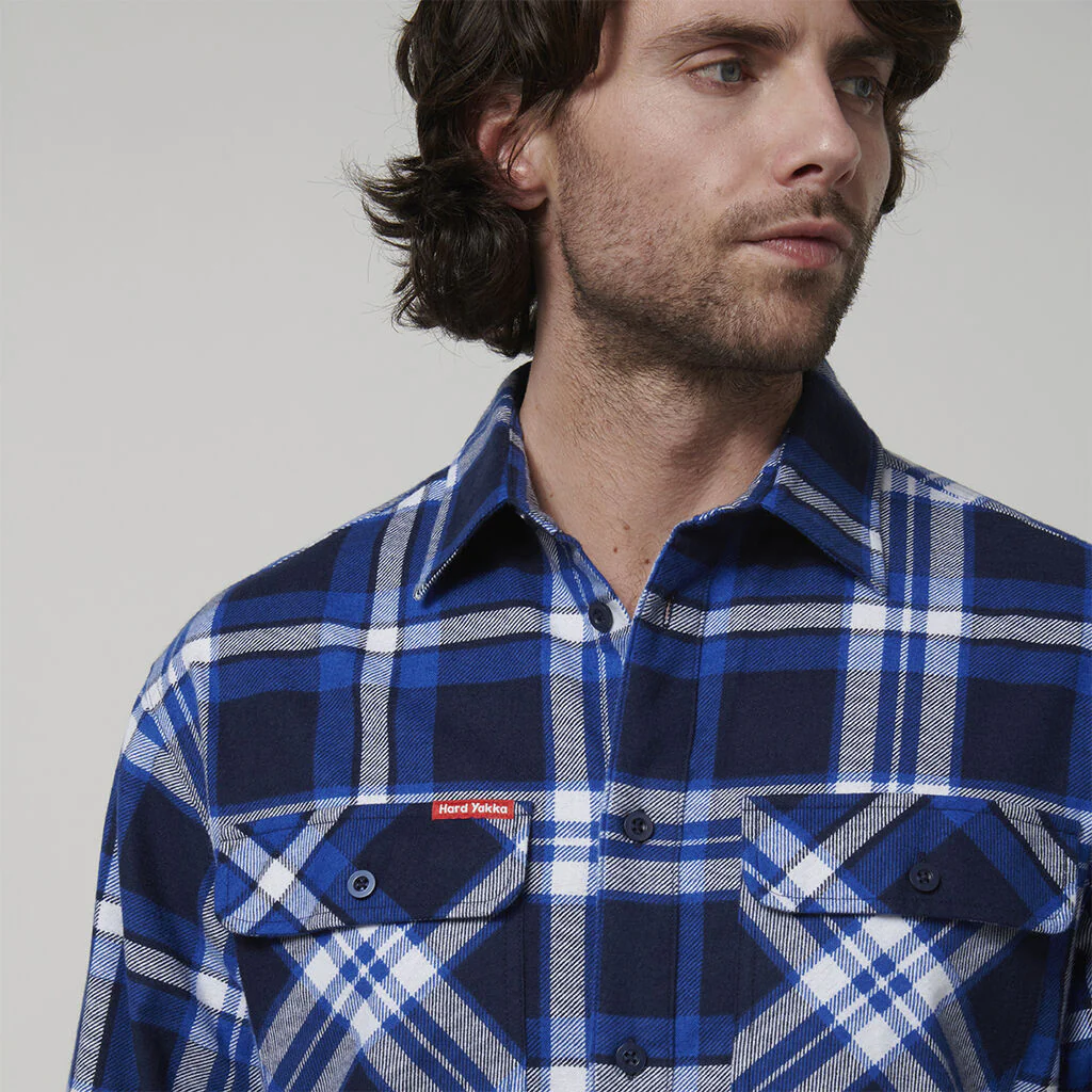 Hard Yakka Long Sleeve Check Flannel (Y07752) - Image 11