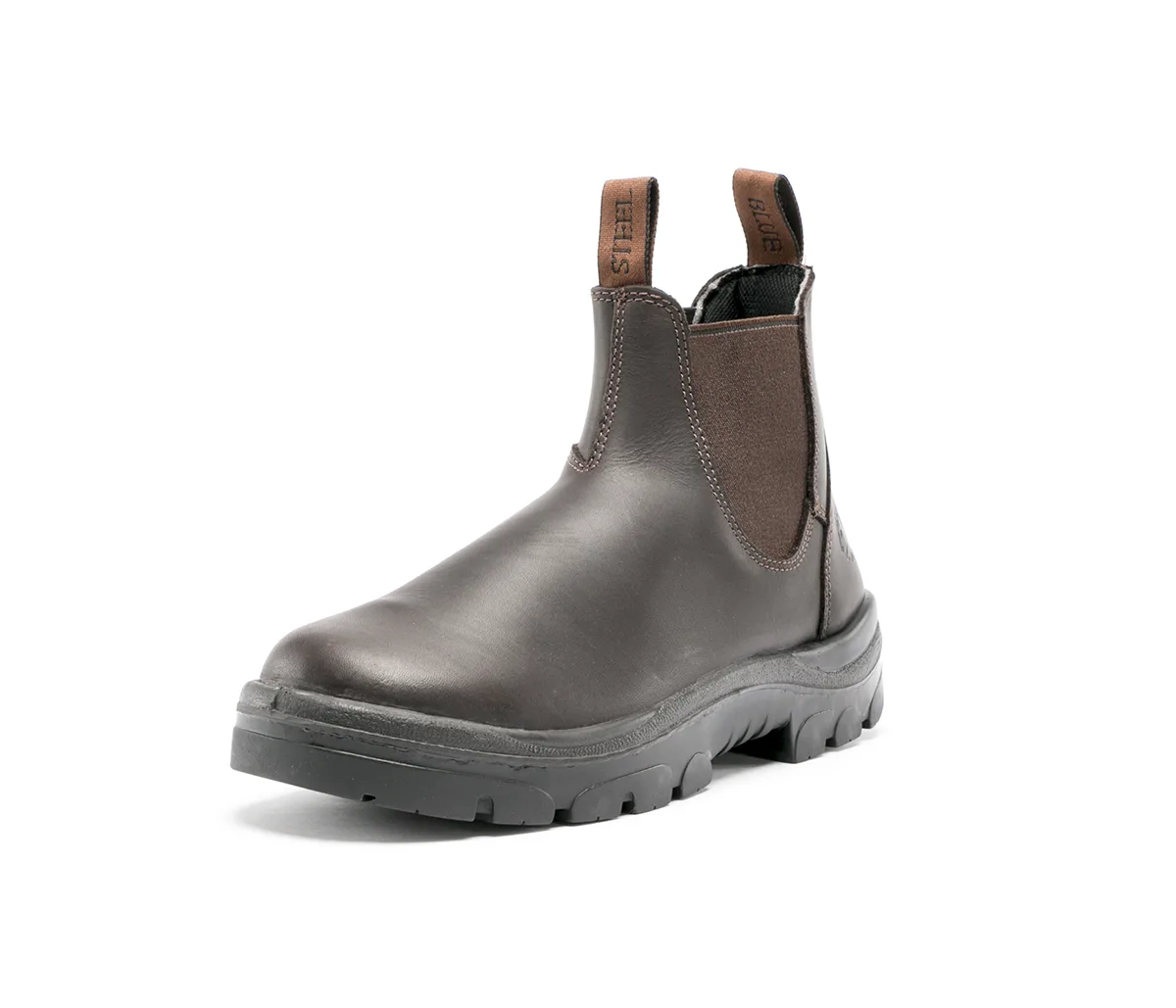 Steel Blue Hobart Men's Elastic Sided Pull On Safety Boot (312101) - Image 21