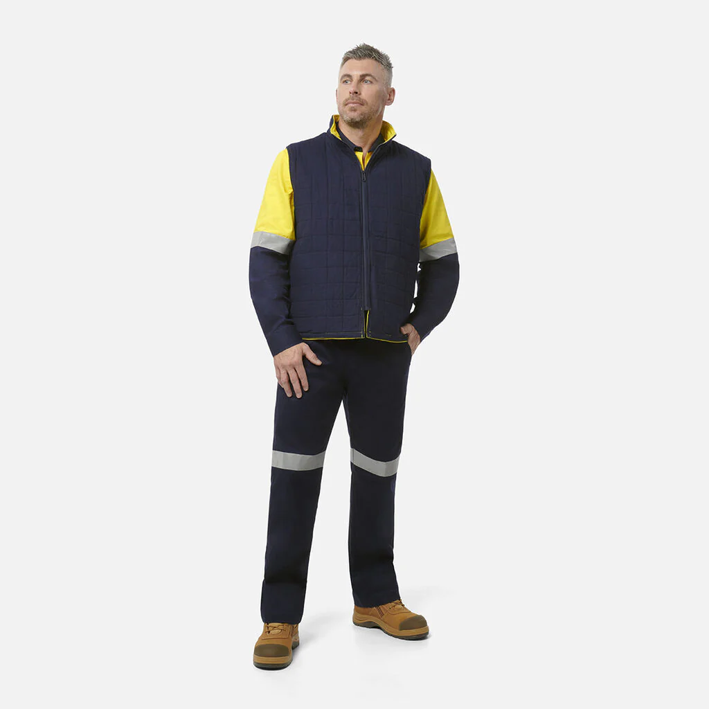 King Gee Originals 3 in 1 Hi-Vis Cotton Drill Reflective Work Jacket (K55400) - Image 8