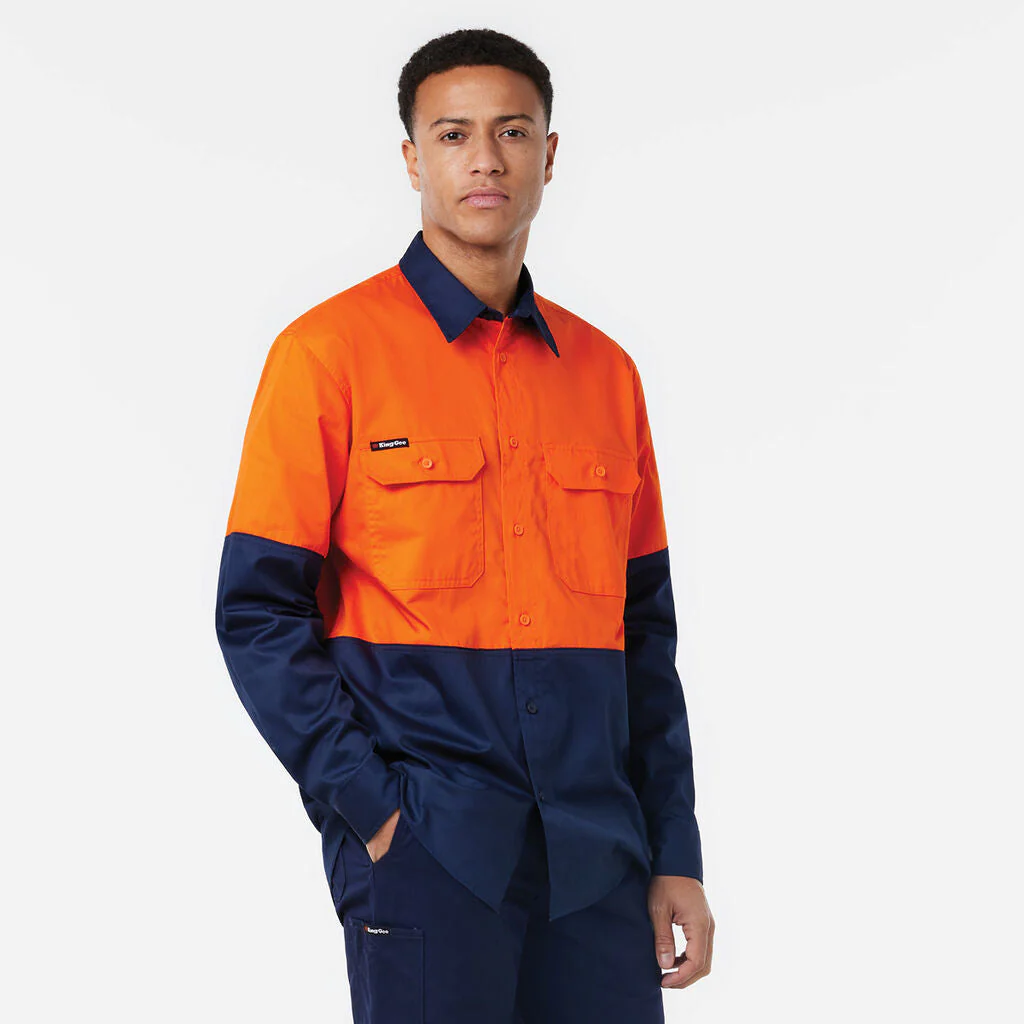 King Gee Originals Vented Drill Shirt (K54020) - Image 2