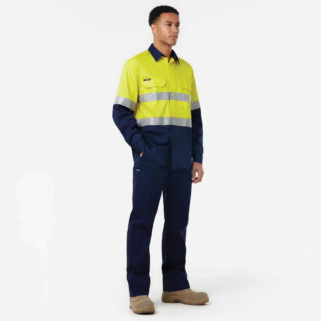 King Gee Originals Vented Drill Shirt Taped (K54025) - Image 10