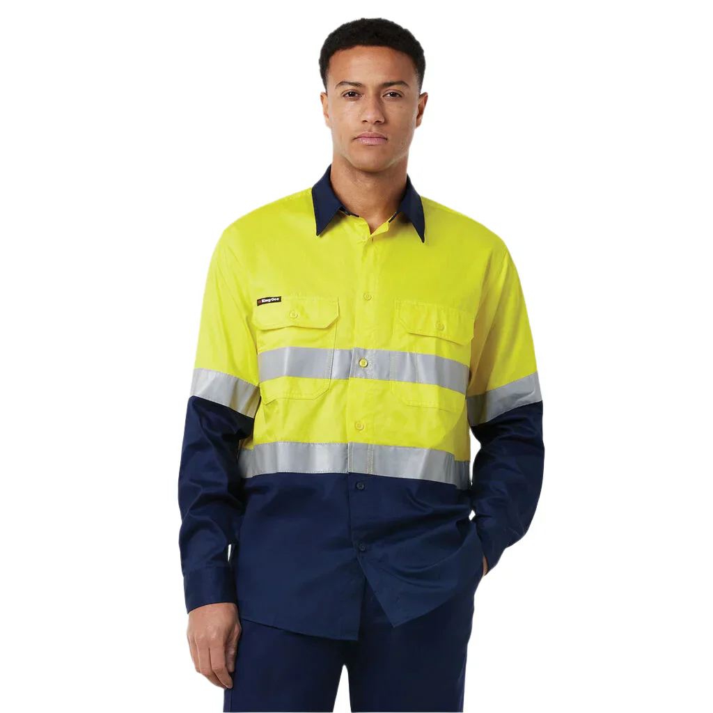 King Gee Originals Vented Drill Shirt Taped (K54025) - Image 6