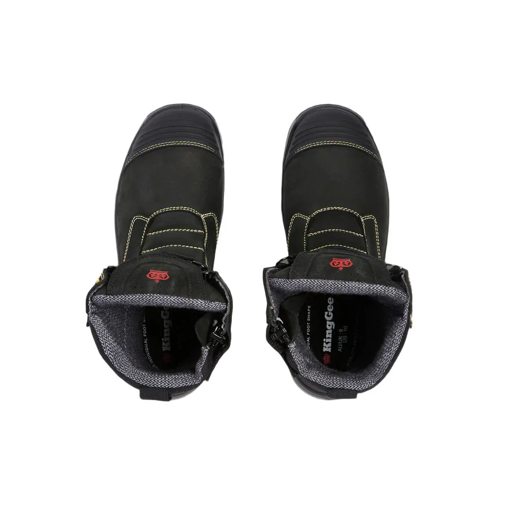 King Gee Bennu Rigger Steel Toe Safety Work Boots With Scuff Cap (K27174) - Image 4