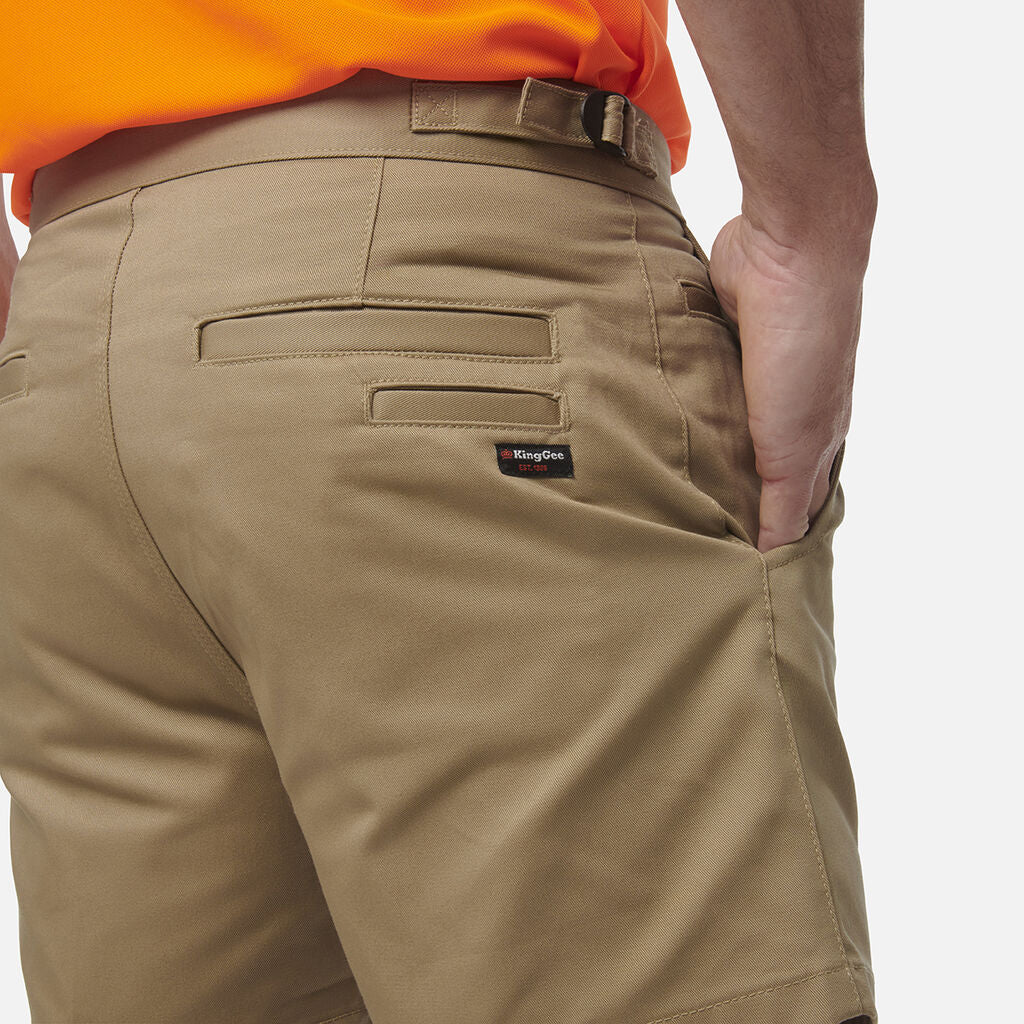 King Gee Originals Side Tab Cotton Drill Work Shorts (K07010) - Image 12