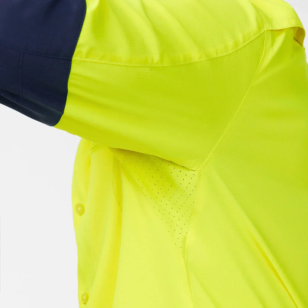 King Gee Dry Cool Hi Vis Spliced Shirt Long Sleeve Shirt (K54036) - Image 18