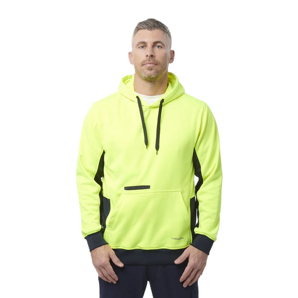 King Gee Hi-Vis Fleece Pullover Hoodie (K55033) - Image 3