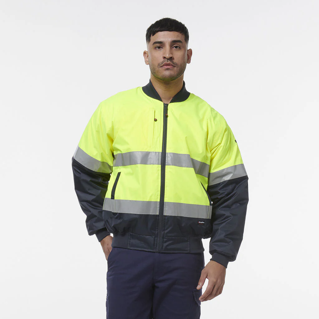 King Gee Hi Vis Reflective Bomber Jacket (K55032) - Image 8