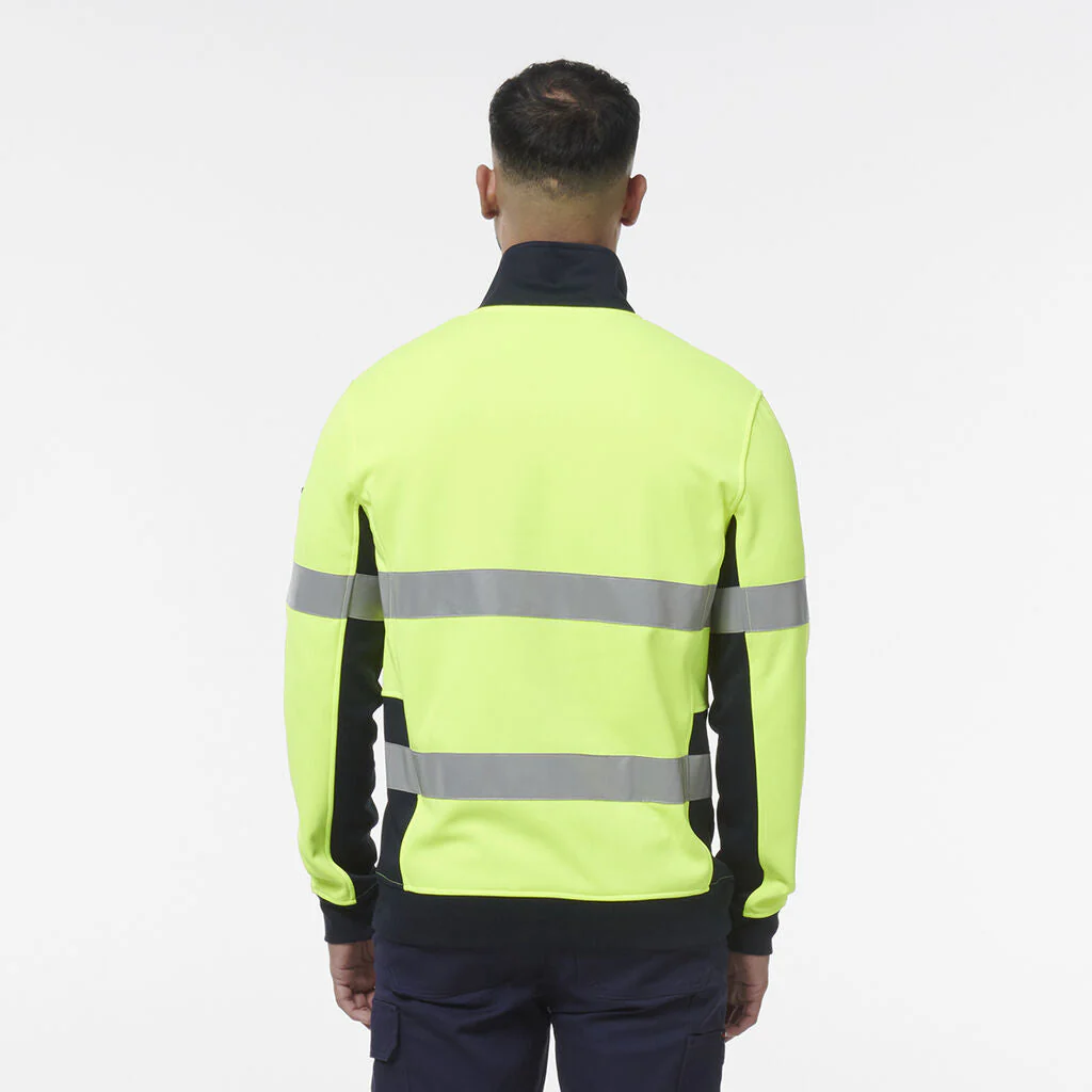 King Gee Hi Vis Reflective Spliced 1/4 Zip Fleece (K55040) - Image 12