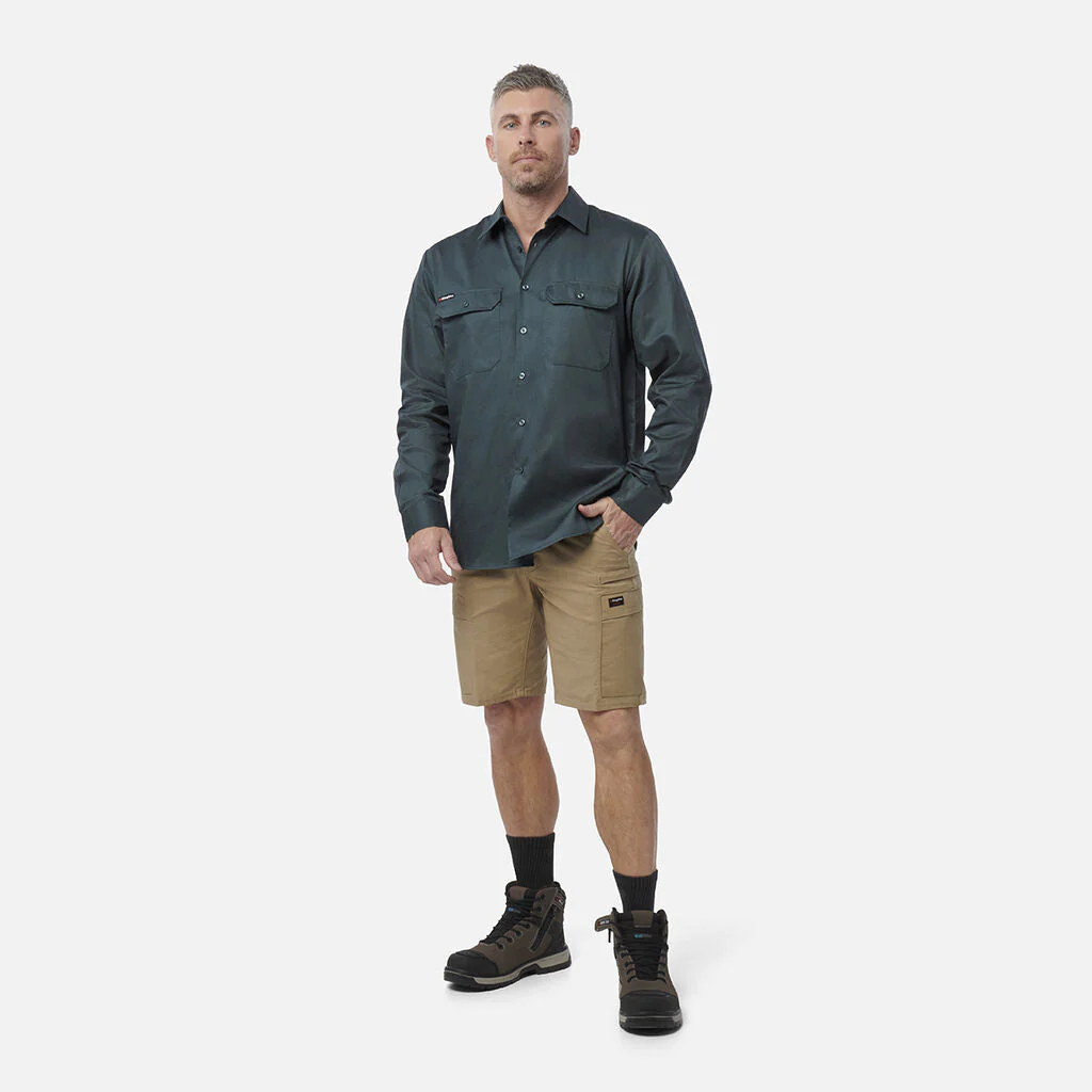 King Gee Long Sleeve Open Front Drill Shirt (K04010) - Image 4