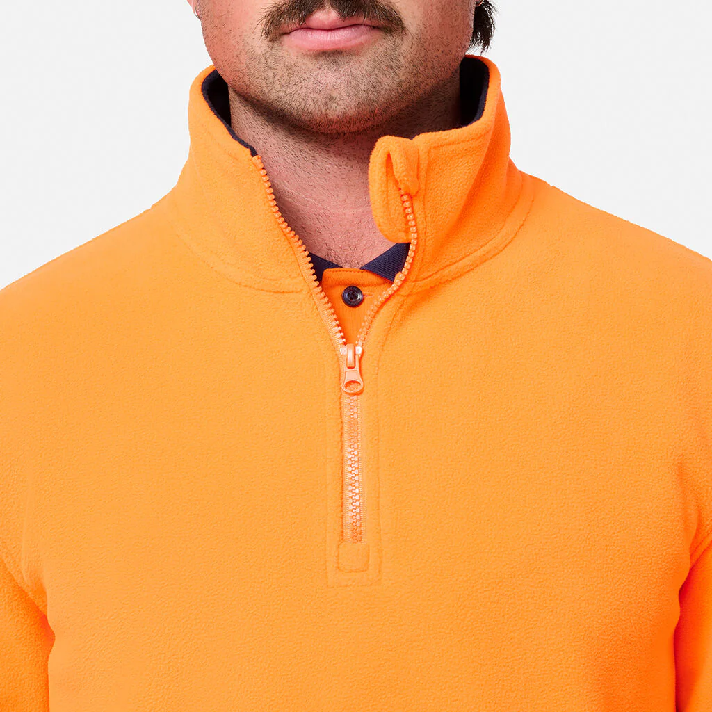 King Gee Originals Hi-Vis 1/4 Zip Polar Fleece Pullover (K55021) - Image 4