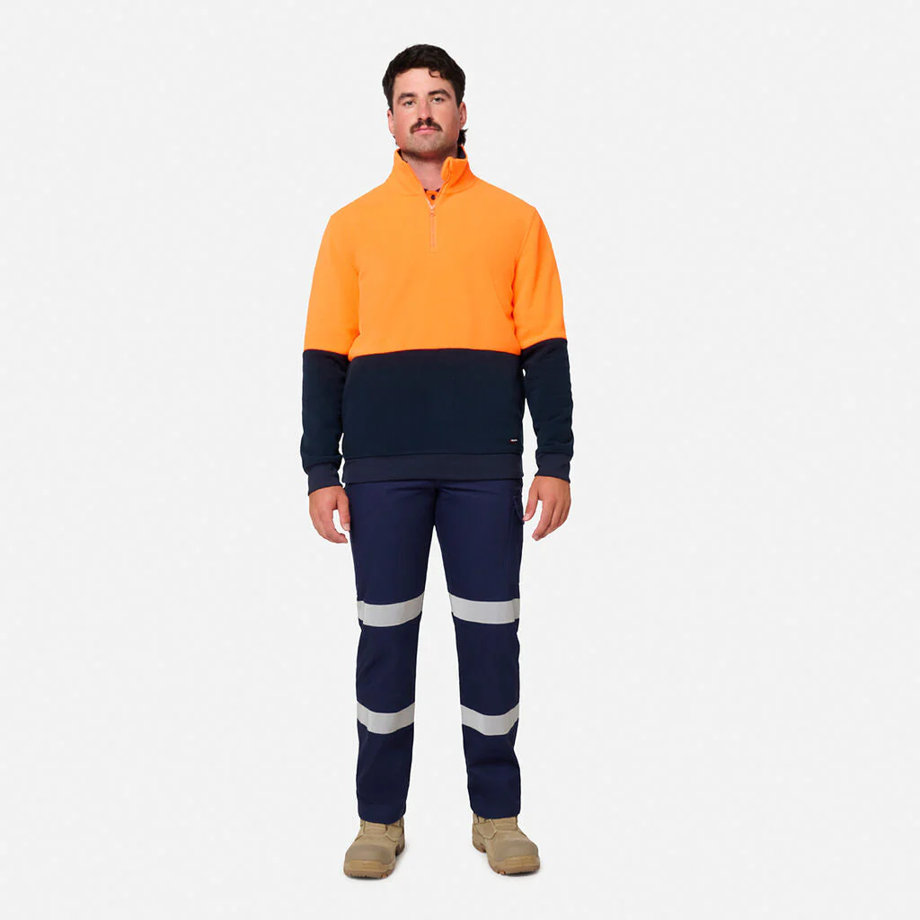 King Gee Originals Hi-Vis 1/4 Zip Polar Fleece Pullover (K55021) - Image 6