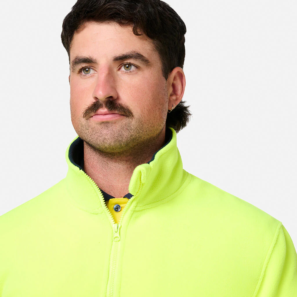 King Gee Originals Hi-Vis 1/4 Zip Polar Fleece Pullover (K55021) - Image 9