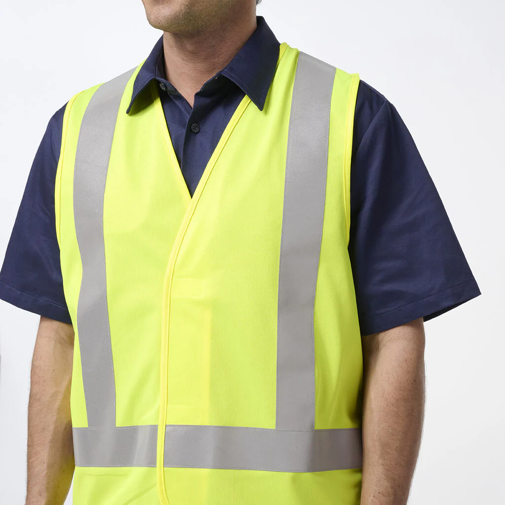 King Gee Originals Hi-Vis Safety X Back Vest (K57003) - Image 10